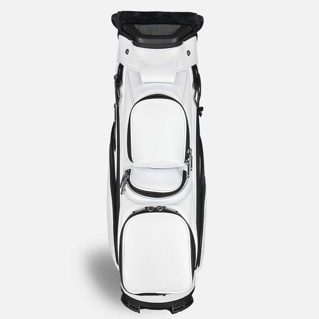 RevCore Lux Golf Cart Bag | 14 Way Velvet Lined Dividers - Winter White - Club Rehab