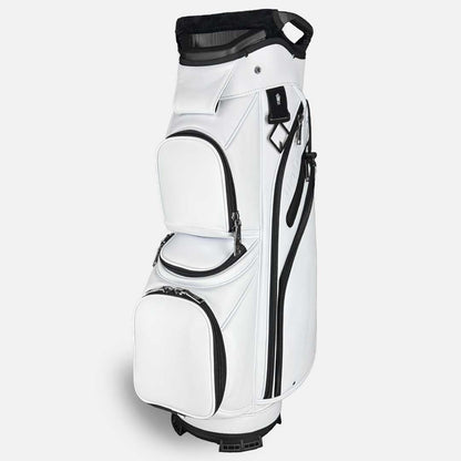 RevCore Lux Golf Cart Bag | 14 Way Velvet Lined Dividers - Winter White - Club Rehab
