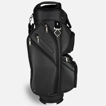 RevCore Lux Golf Cart Bag | 14 Way Velvet Lined Dividers - Matte Black - Club Rehab