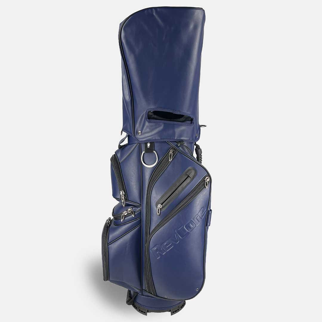 RevCore Lux Golf Cart Bag | 14 Way Velvet Lined Dividers - Dark Navy - Club Rehab