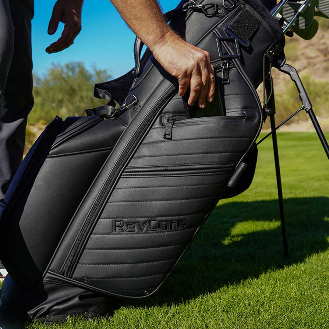 RevCore Lux Golf Hybrid Stand Bag | 6 Way on Sale - Matte Black 6 Way Divider - Club Rehab