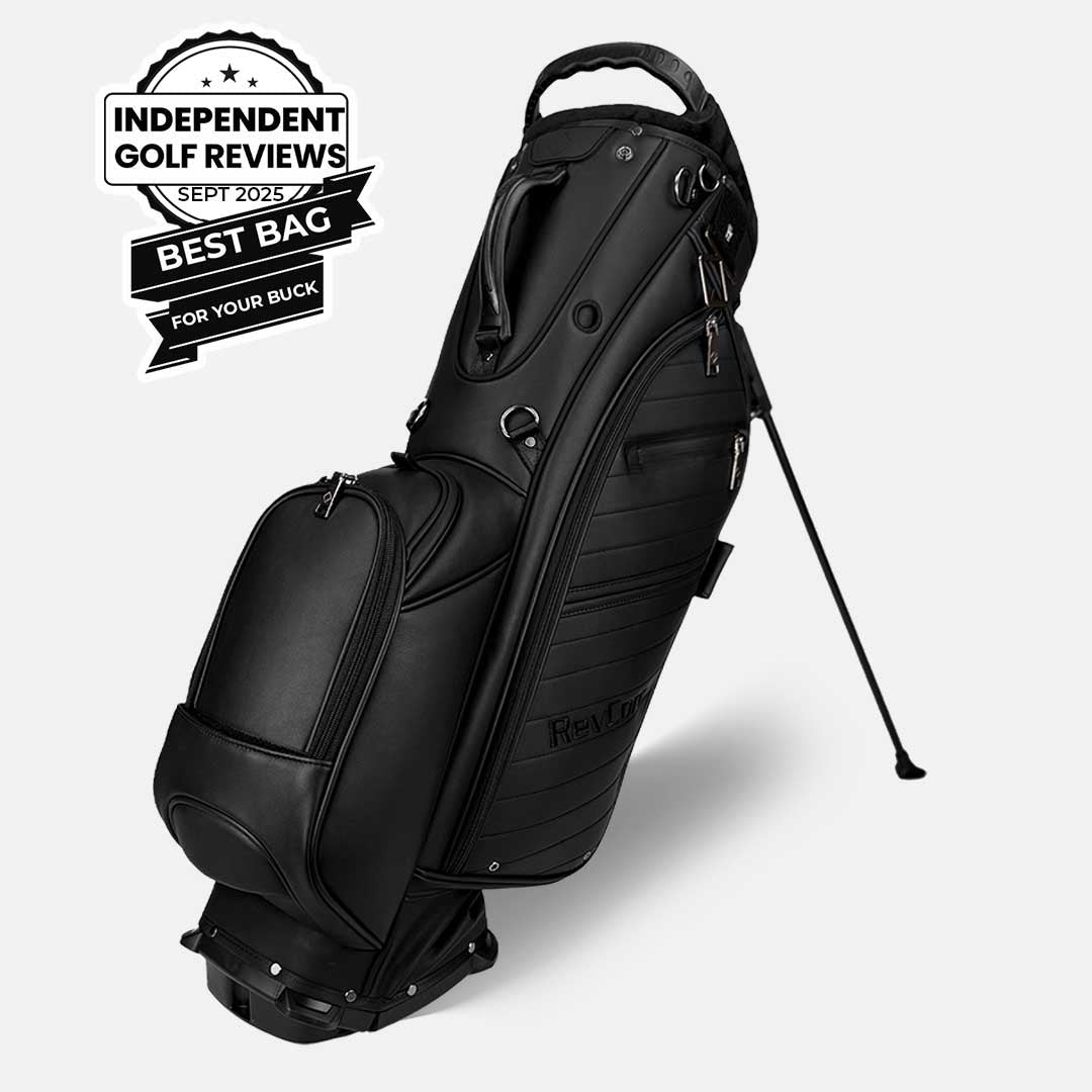 RevCore Lux Golf Hybrid Stand Bag | 6 Way on Sale - Matte Black 6 Way Divider - Club Rehab