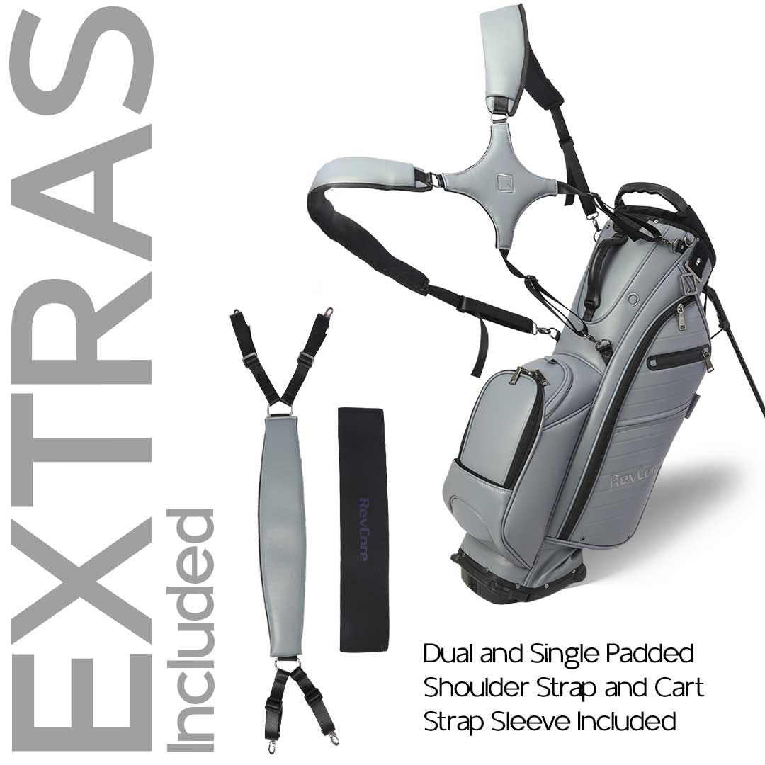 RevCore Lux Golf Hybrid Stand Bag | 6 Way on Sale - Deep Grey 6 Way Divider - Club Rehab