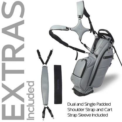 RevCore Lux Golf Hybrid Stand Bag | 6 Way on Sale - Deep Grey 6 Way Divider - Club Rehab