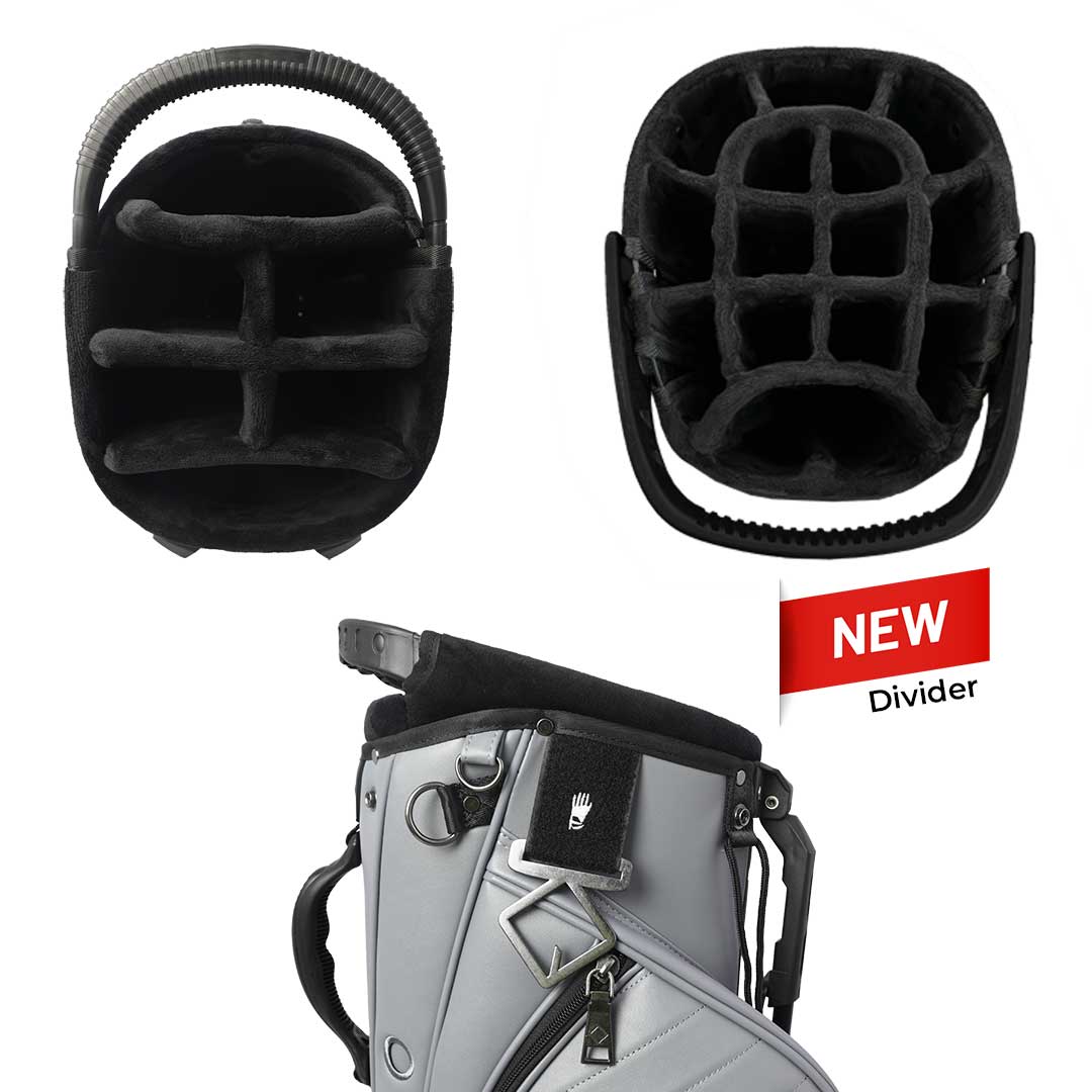 RevCore Lux Golf Hybrid Stand Bag | 6 Way on Sale - Deep Grey 6 Way Divider - Club Rehab