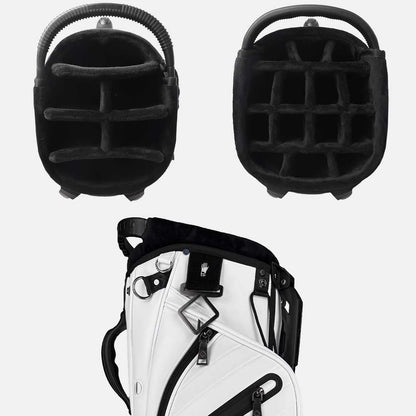 RevCore Lux Golf Hybrid Stand Bag | 6 Way on Sale - Winter White 6 Way Divider - Club Rehab