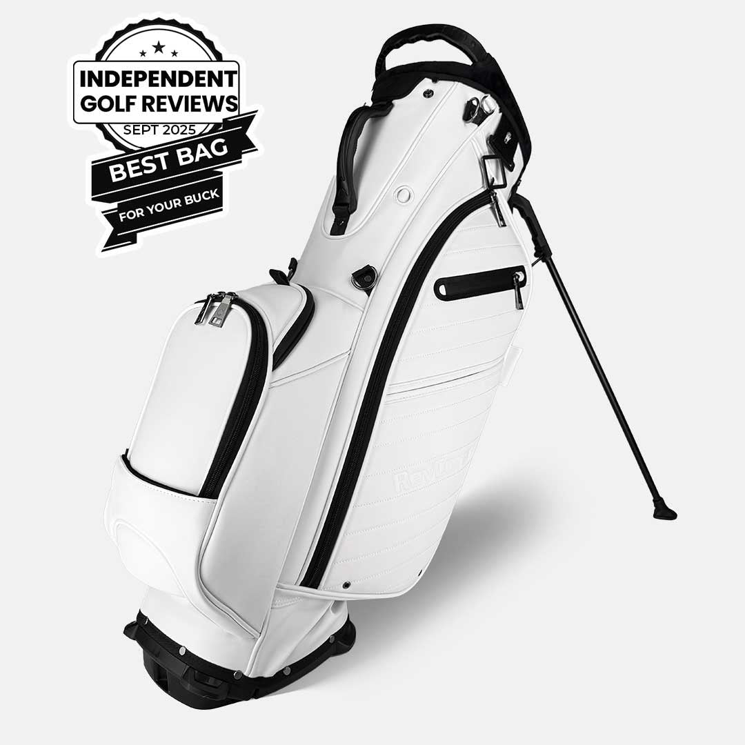 RevCore Lux Golf Hybrid Stand Bag | 6 Way on Sale - Winter White 6 Way Divider - Club Rehab
