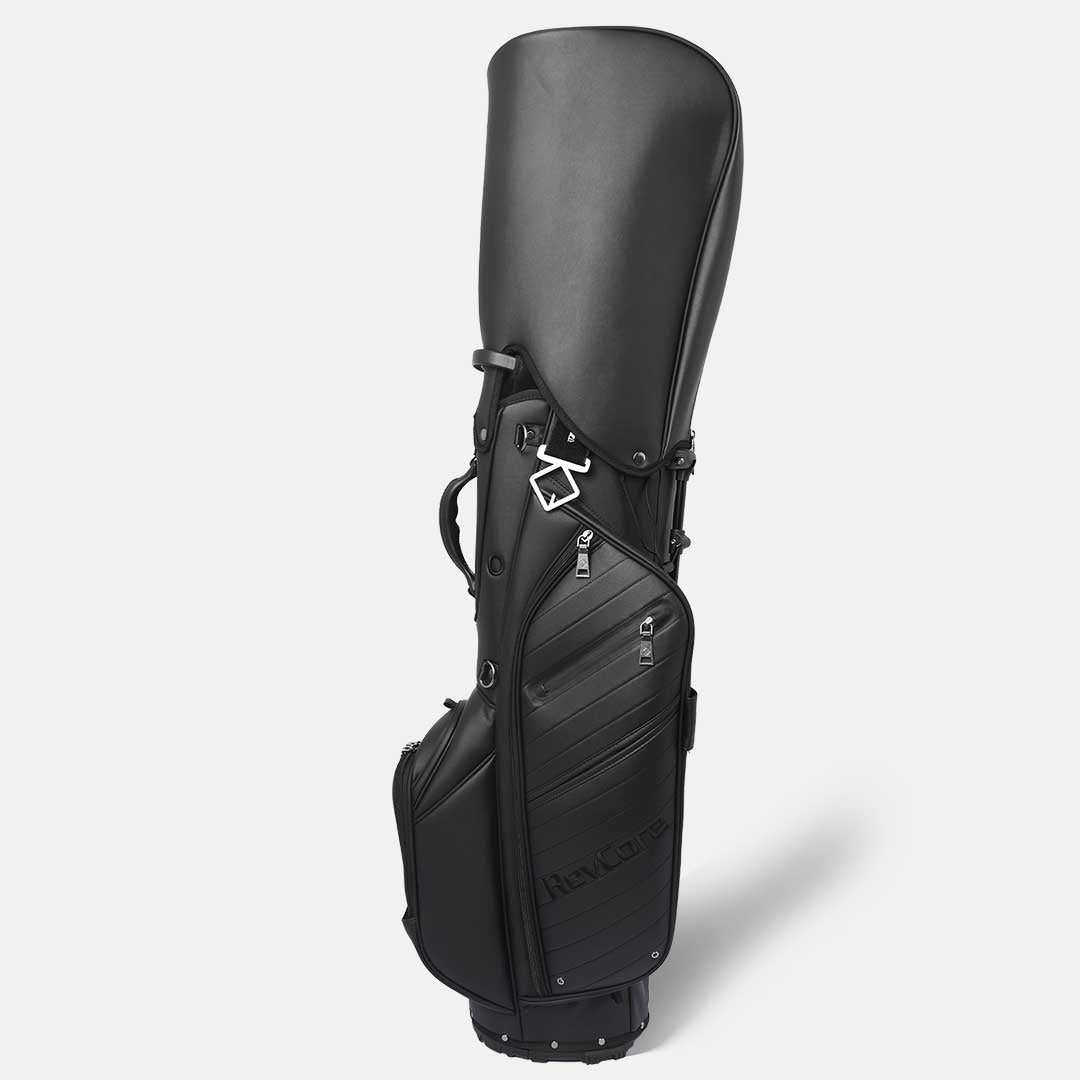 RevCore Lux LT Lightweight Stand Bag | 5 Way Velvet Lined Dividers - Matte Black - Club Rehab