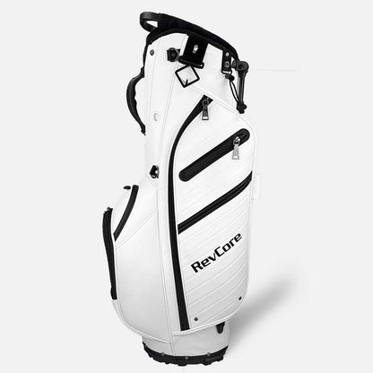 RevCore Lux LT Lightweight Stand Bag | 5 Way Velvet Lined Dividers - Winter White - Club Rehab