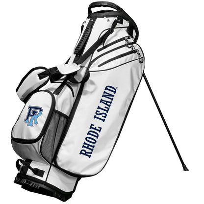 Rhode Island Rams Birdie stand golf bag, White color
