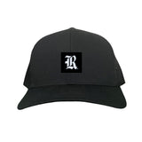 Black Curved Mesh Snapback