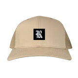 Khaki Curved Mesh Snapback