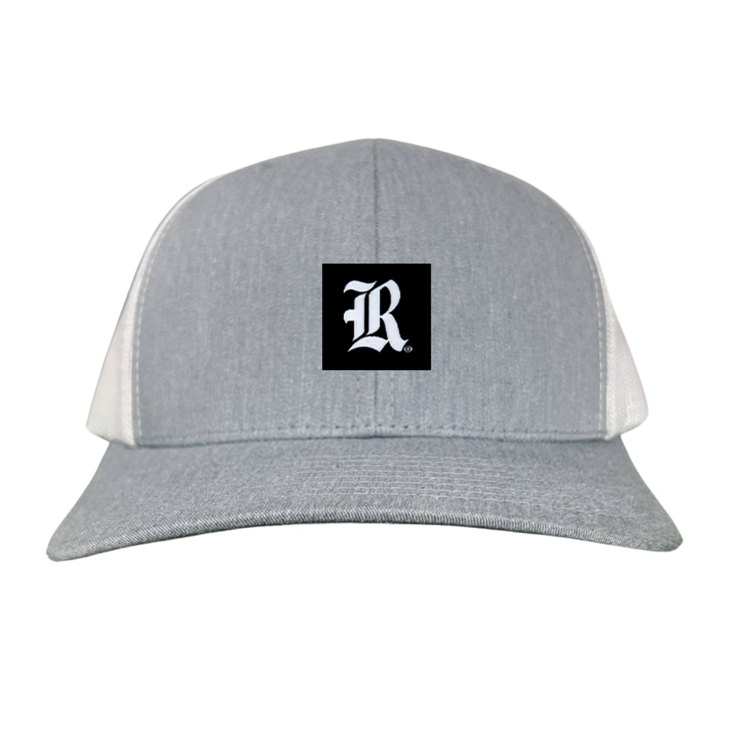 Rice Black Label LR Logo / 195 / Hat / RICE025 / MM - Heather Grey / White Curved Mesh Snapback - Club Rehab