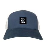 Navy / White Curved Mesh Snapback