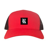 Red / Black Curved Mesh Snapback