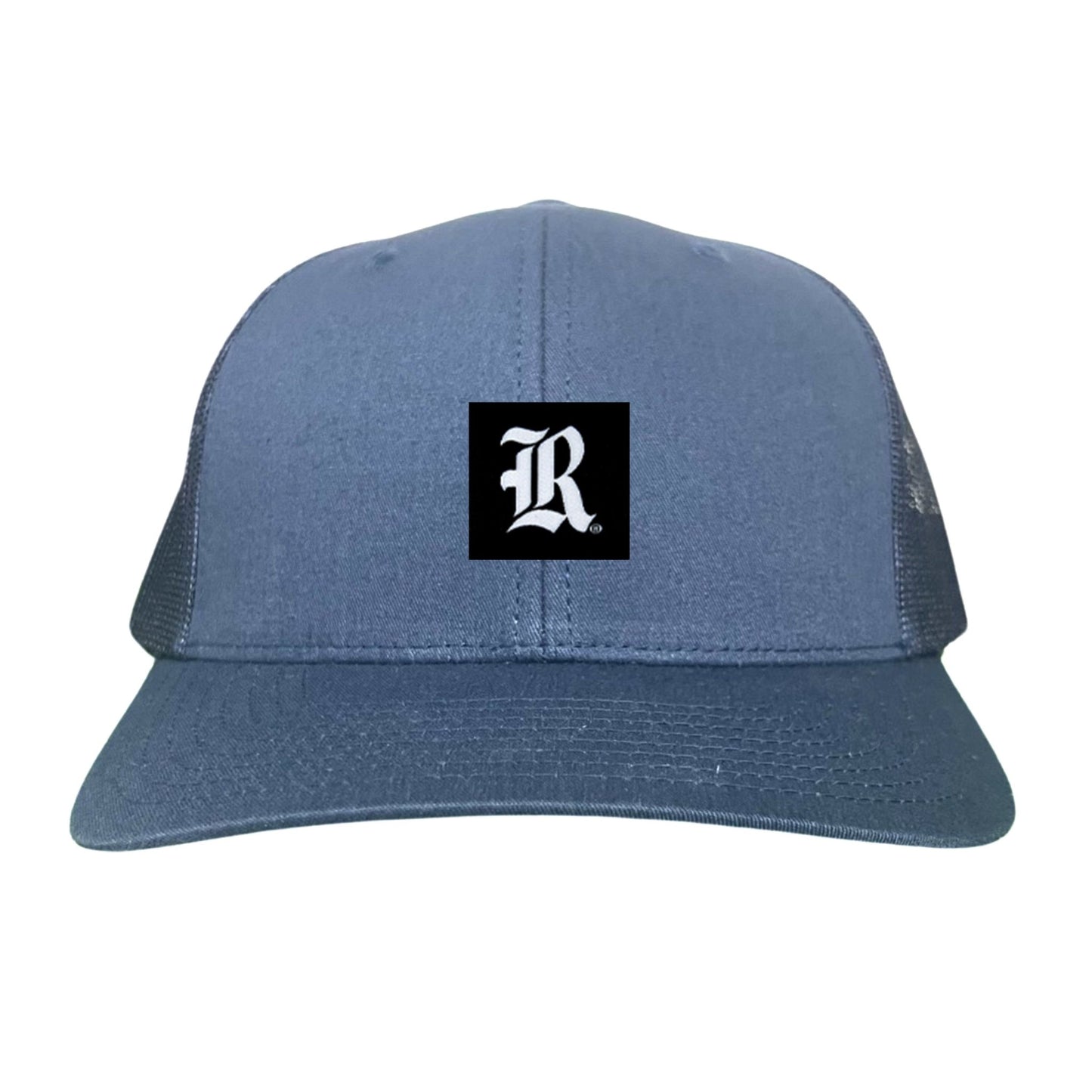 Rice Black Label LR Logo / 195 / Hat / RICE025 / MM - Navy Curved Mesh Snapback - Club Rehab
