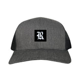 Dark Heather / Black Curved Mesh Snapback
