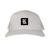 Silver Curved Mesh Snapback