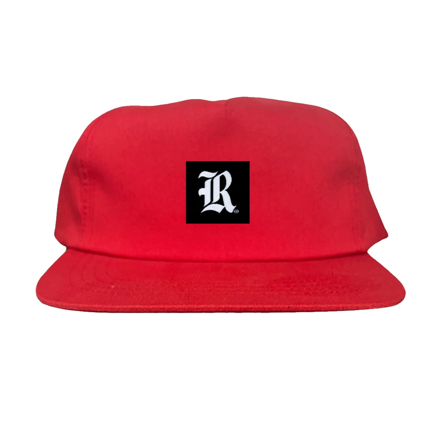 Rice Black Label LR Logo / 195 / Hat / RICE025 / MM - Red Flat Bill Canvas - Club Rehab