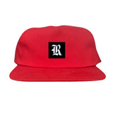Red Flat Bill Canvas