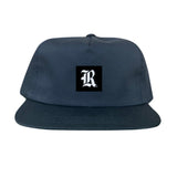Navy Flat Bill Canvas