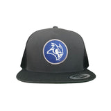 Charcoal Flat Bill Mesh Snapback