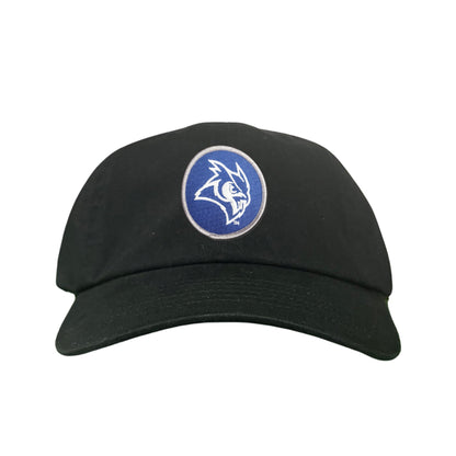 Rice Owls / Owl Head Circle Patch / Curved Bill Mesh Snap Back / 167 / Rice002 / MM - Dad Hat Black - Club Rehab