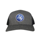 Dark Heather / Black Curved Mesh Snapback
