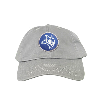Rice Owls / Owl Head Circle Patch / Curved Bill Mesh Snap Back / 167 / Rice002 / MM - Dad Hat Grey - Club Rehab