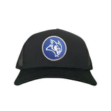 Black Curved Mesh Snapback