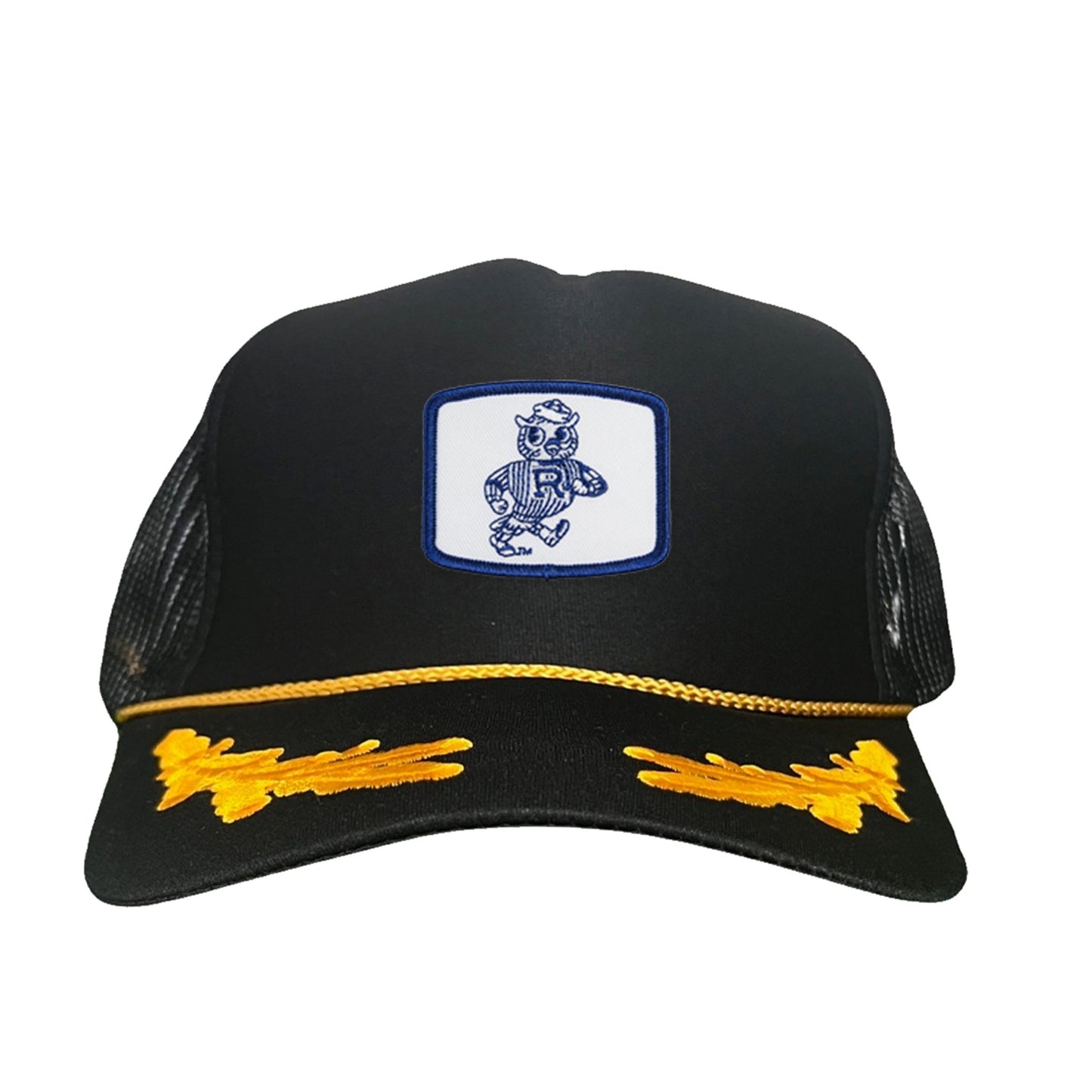 Rice Owls Walking Sammie / Hats/ 170 / Rice024 / MM - Black / Gold Foam Mesh Snapback - Club Rehab