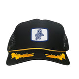 Black / Gold Foam Mesh Snapback
