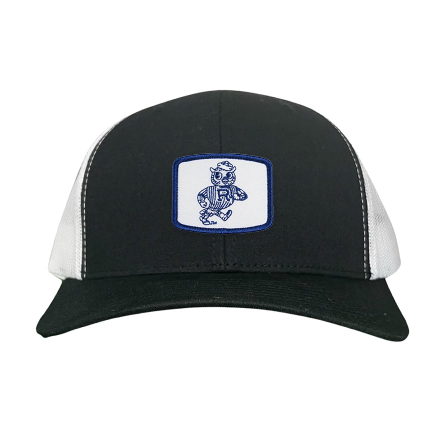 Rice Owls Walking Sammie / Hats/ 170 / Rice024 / MM - Black / White Curved Mesh Snapback - Club Rehab