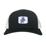 Black / White Curved Mesh Snapback