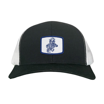 Rice Owls Walking Sammie / Hats/ 170 / Rice024 / MM - Black / White Curved Mesh Snapback - Club Rehab