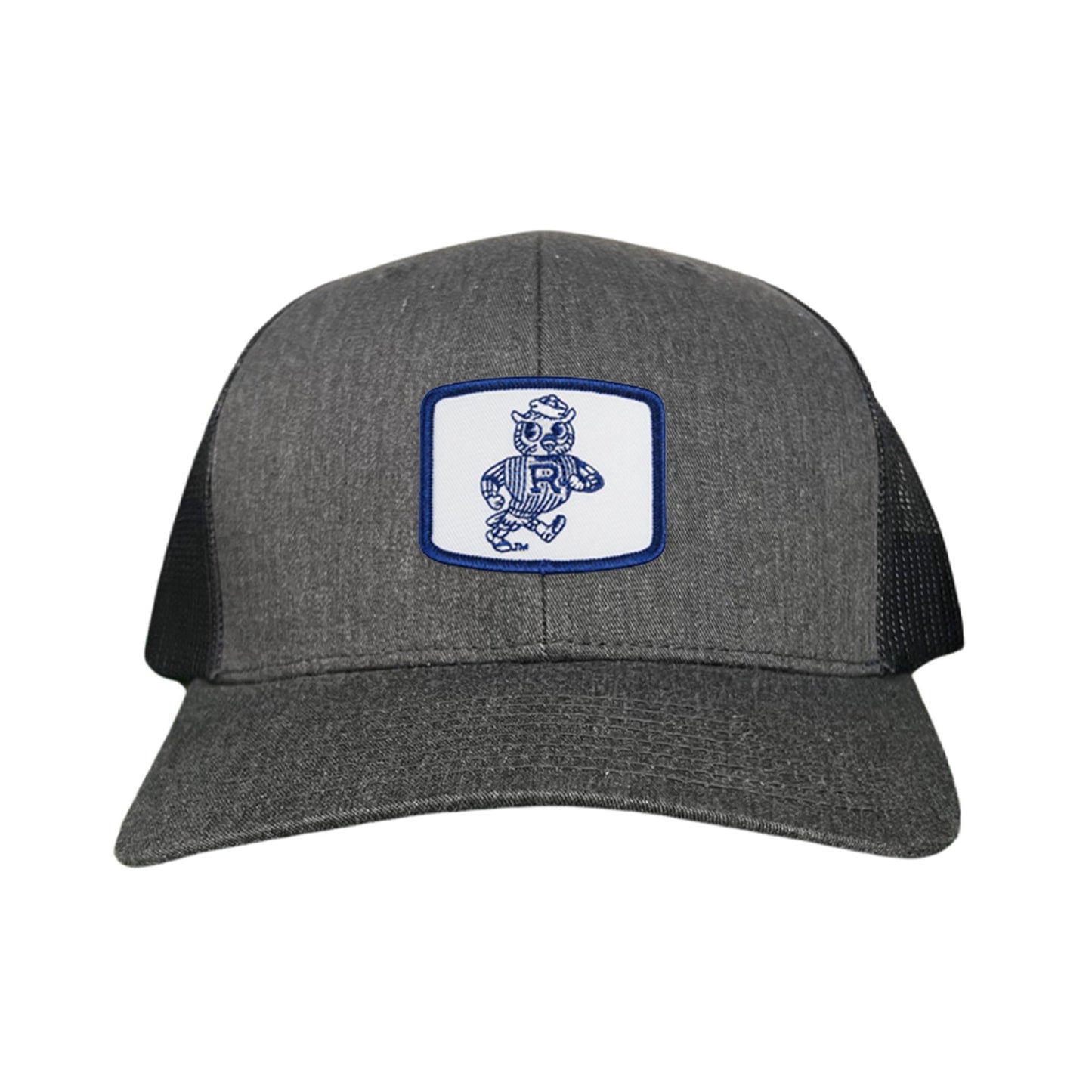 Rice Owls Walking Sammie / Hats/ 170 / Rice024 / MM - Dark Heather / Black Curved Mesh Snapback - Club Rehab