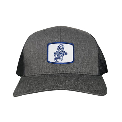 Rice Owls Walking Sammie / Hats/ 170 / Rice024 / MM - Dark Heather / Black Curved Mesh Snapback - Club Rehab