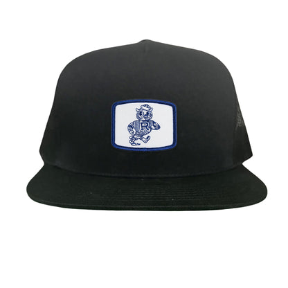 Rice Owls Walking Sammie / Hats/ 170 / Rice024 / MM - Black Flat Bill Mesh Snapback - Club Rehab