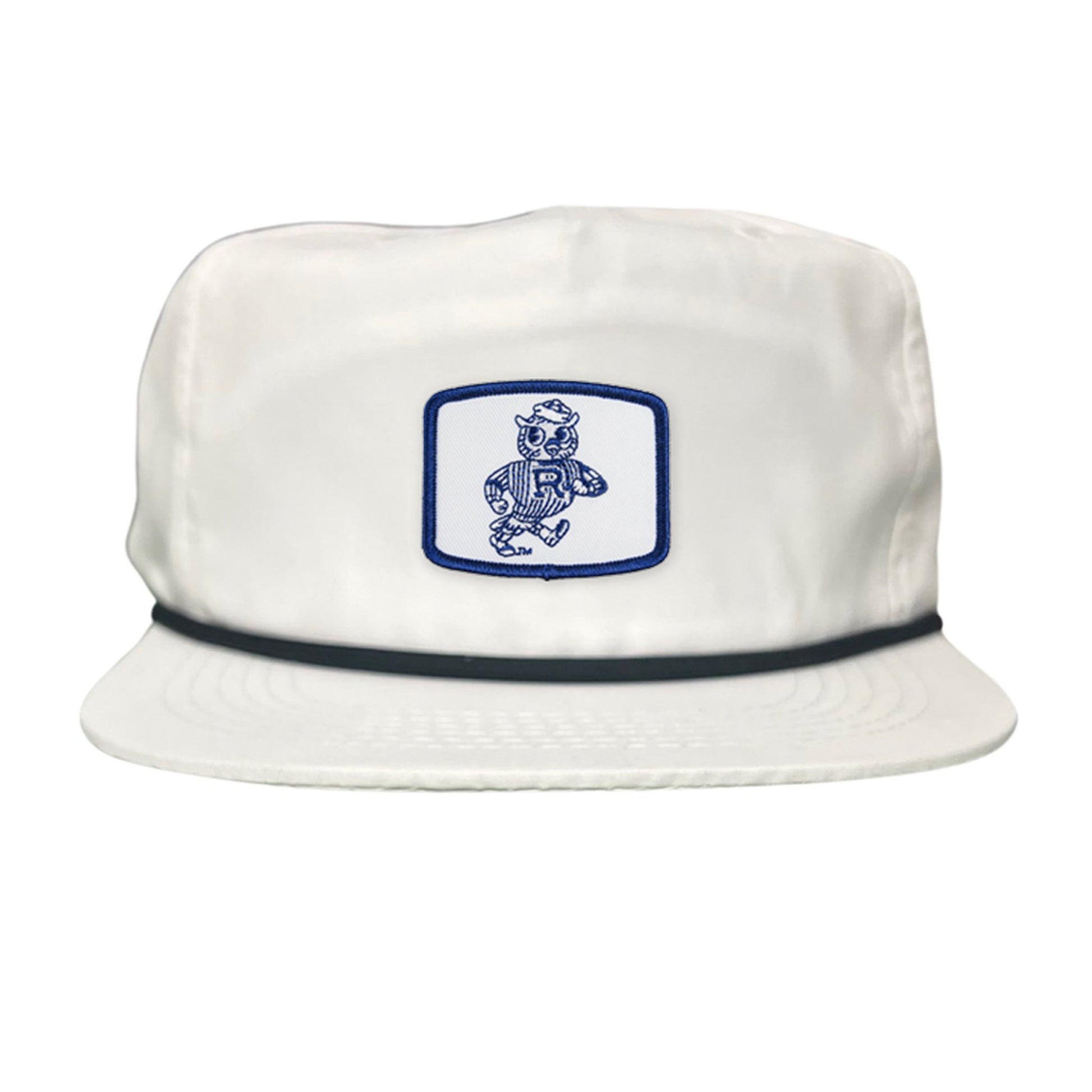 Rice Owls Walking Sammie / Hats/ 170 / Rice024 / MM - Flat Bill White with Red Rope Canvas - Club Rehab