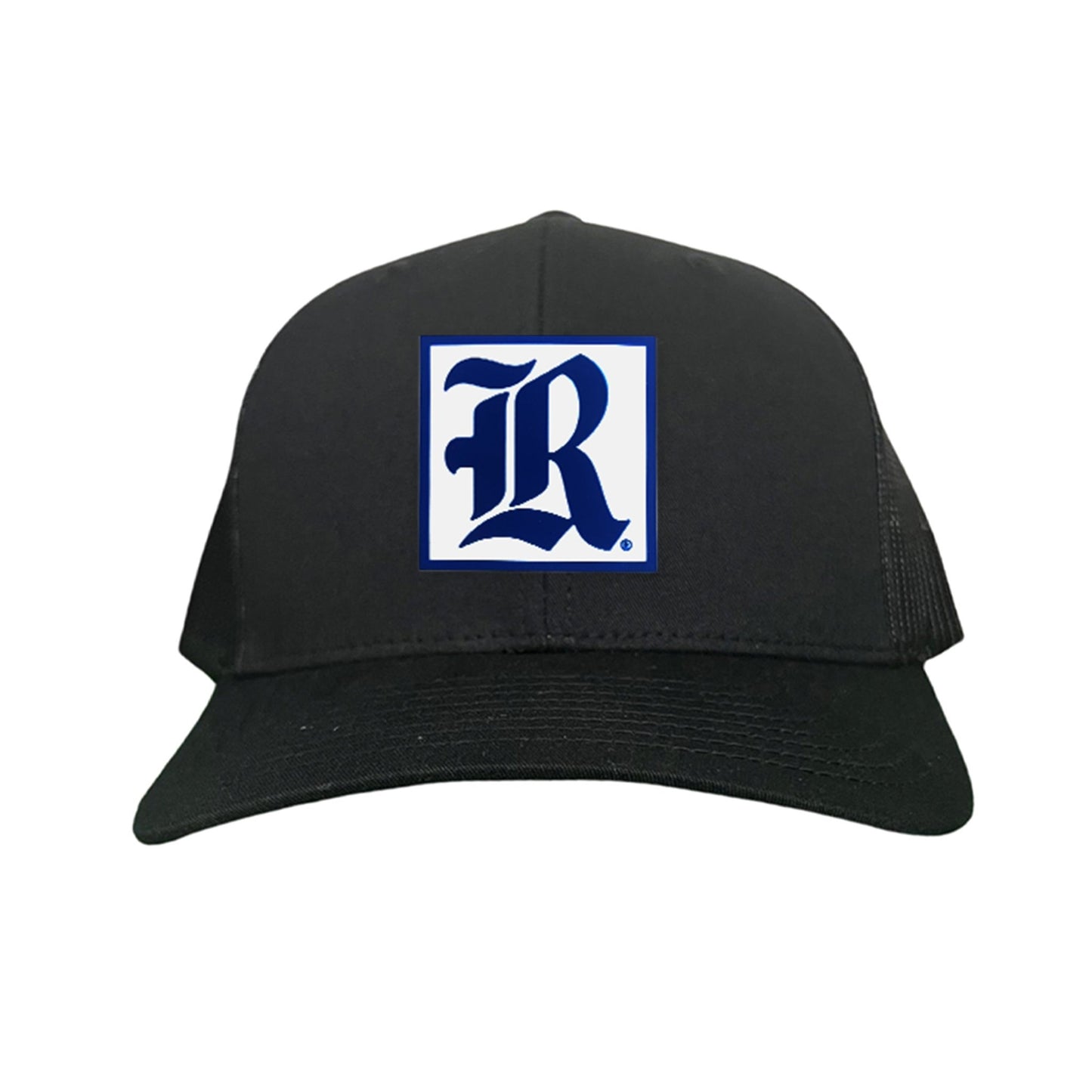 Rice Square LR Rubber Patch / 236 / Hat / / MM - Black Curved Mesh Snapback - Club Rehab