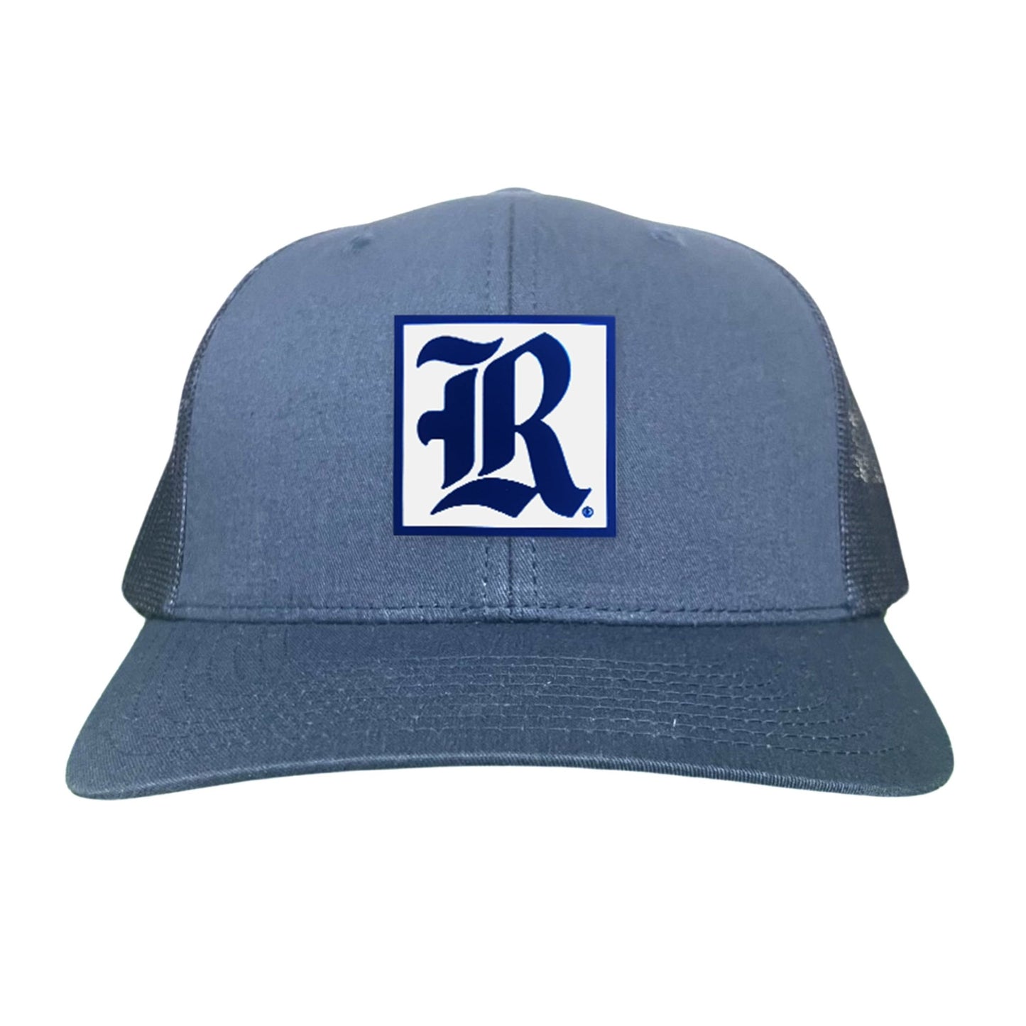 Rice Square LR Rubber Patch / 236 / Hat / / MM - Navy Curved Mesh Snapback - Club Rehab