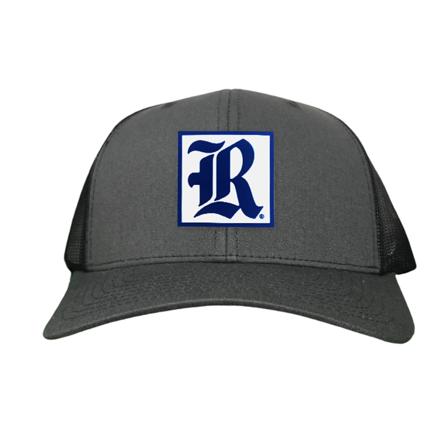 Rice Square LR Rubber Patch / 236 / Hat / / MM - Charcoal Curved Mesh Snapback - Club Rehab