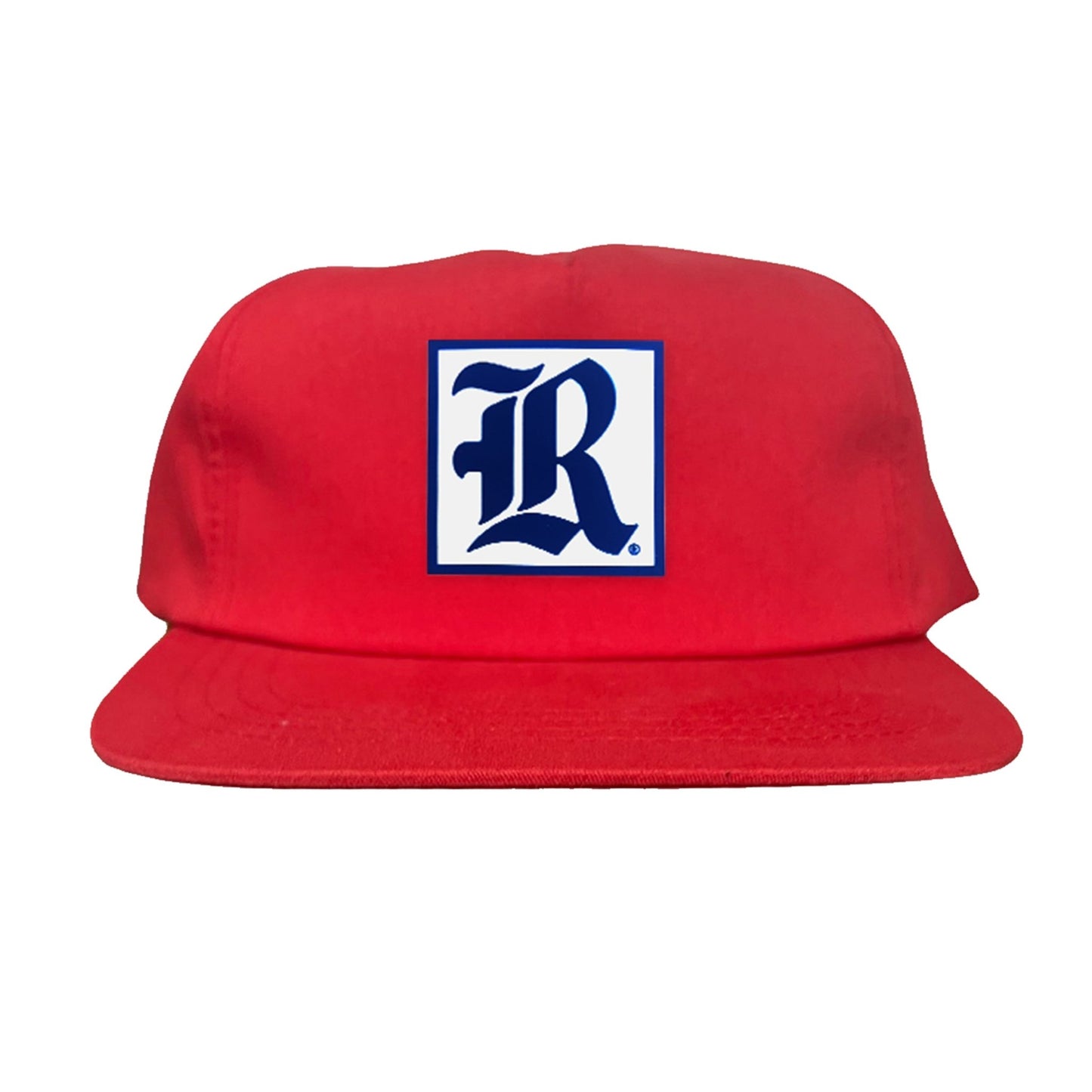 Rice Square LR Rubber Patch / 236 / Hat / / MM - Red Flat Bill Canvas - Club Rehab