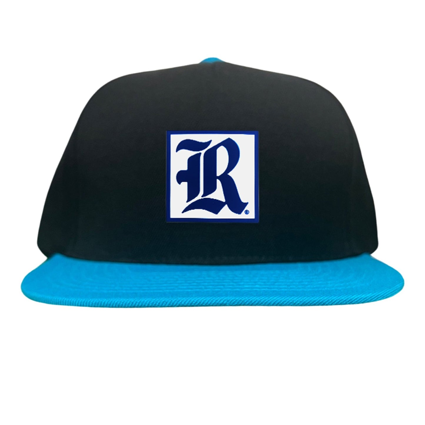 Rice Square LR Rubber Patch / 236 / Hat / / MM - Black / Teal Flat Bill Canvas - Club Rehab