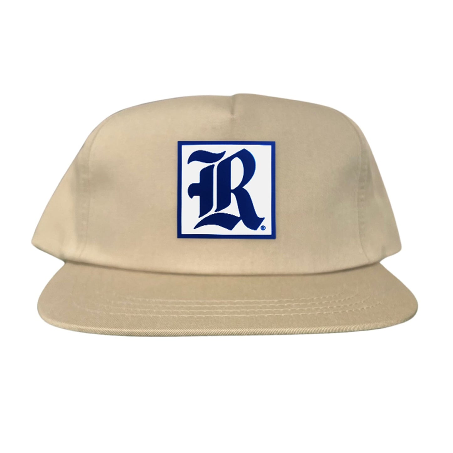 Rice Square LR Rubber Patch / 236 / Hat / / MM - Khaki Flat Bill Canvas - Club Rehab