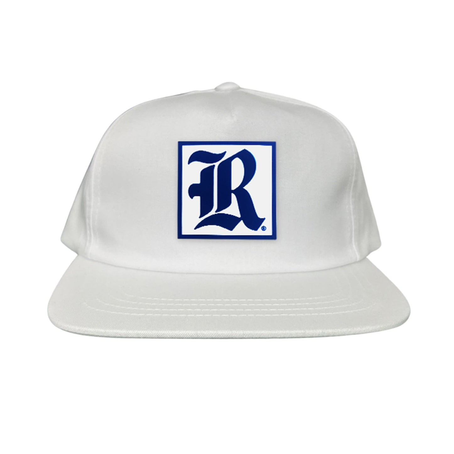 Rice Square LR Rubber Patch / 236 / Hat / / MM - White Flat Bill Canvas - Club Rehab