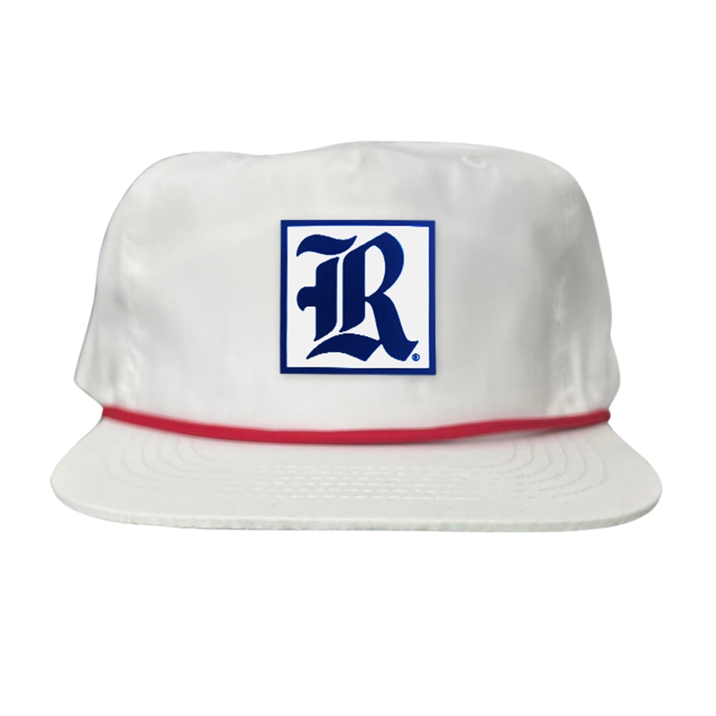 Rice Square LR Rubber Patch / 236 / Hat / / MM - Flat Bill White with Red Rope Canvas - Club Rehab