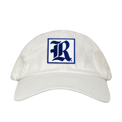 Rice Square LR Rubber Patch / 236 / Hat / / MM - Dad Hat White - Club Rehab