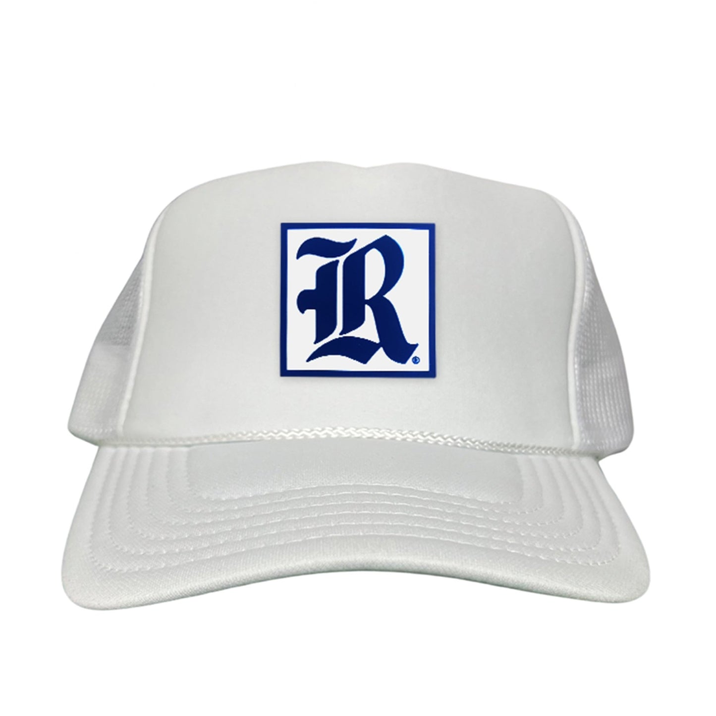 Rice Square LR Rubber Patch / 236 / Hat / / MM - White Foam Mesh Snapback - Club Rehab