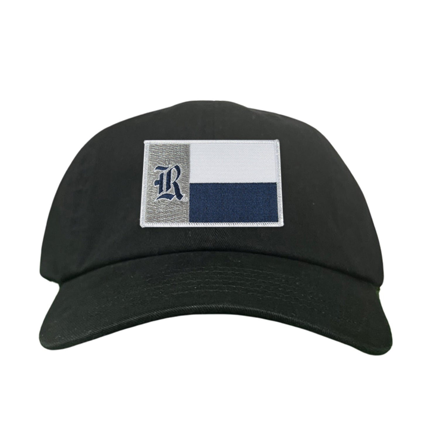Rice Texas Flag with Logo Hats / 219 / Rice028 / MM - Dad Hat Black - Club Rehab